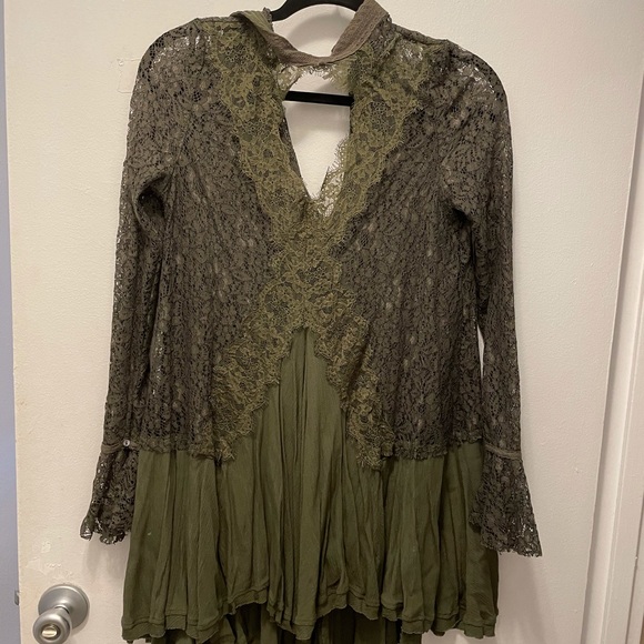 Free People Dresses & Skirts - Free people lace long sleeve dress